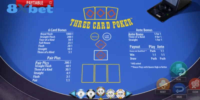 Hướng dẫn chơi Three Card Poker đơn giản dành cho người mới